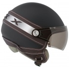 Casque Jet Nexx X60 Ice Noir Mat Marron Casque Jet Nexx X60 Ice Noir Mat Marron